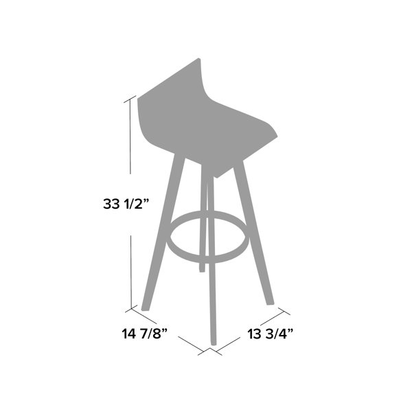 Mercury Row® Dery Swivel Bar & Counter Stool & Reviews Wayfair